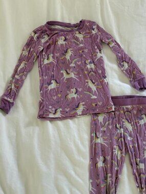 Little Sleepies Purple Unicorn Pajama Set 3T